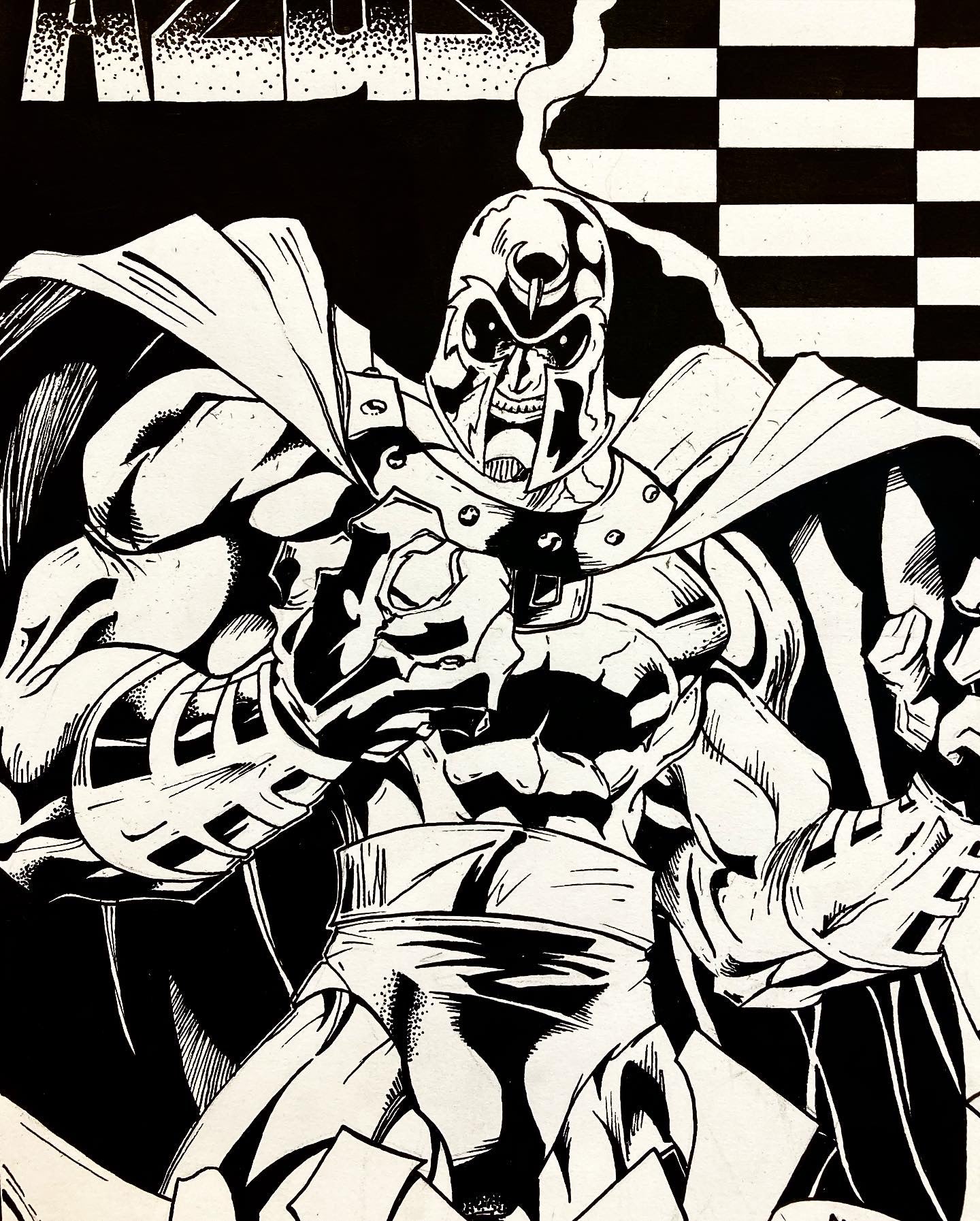 Artwork au posca "Magneto"
