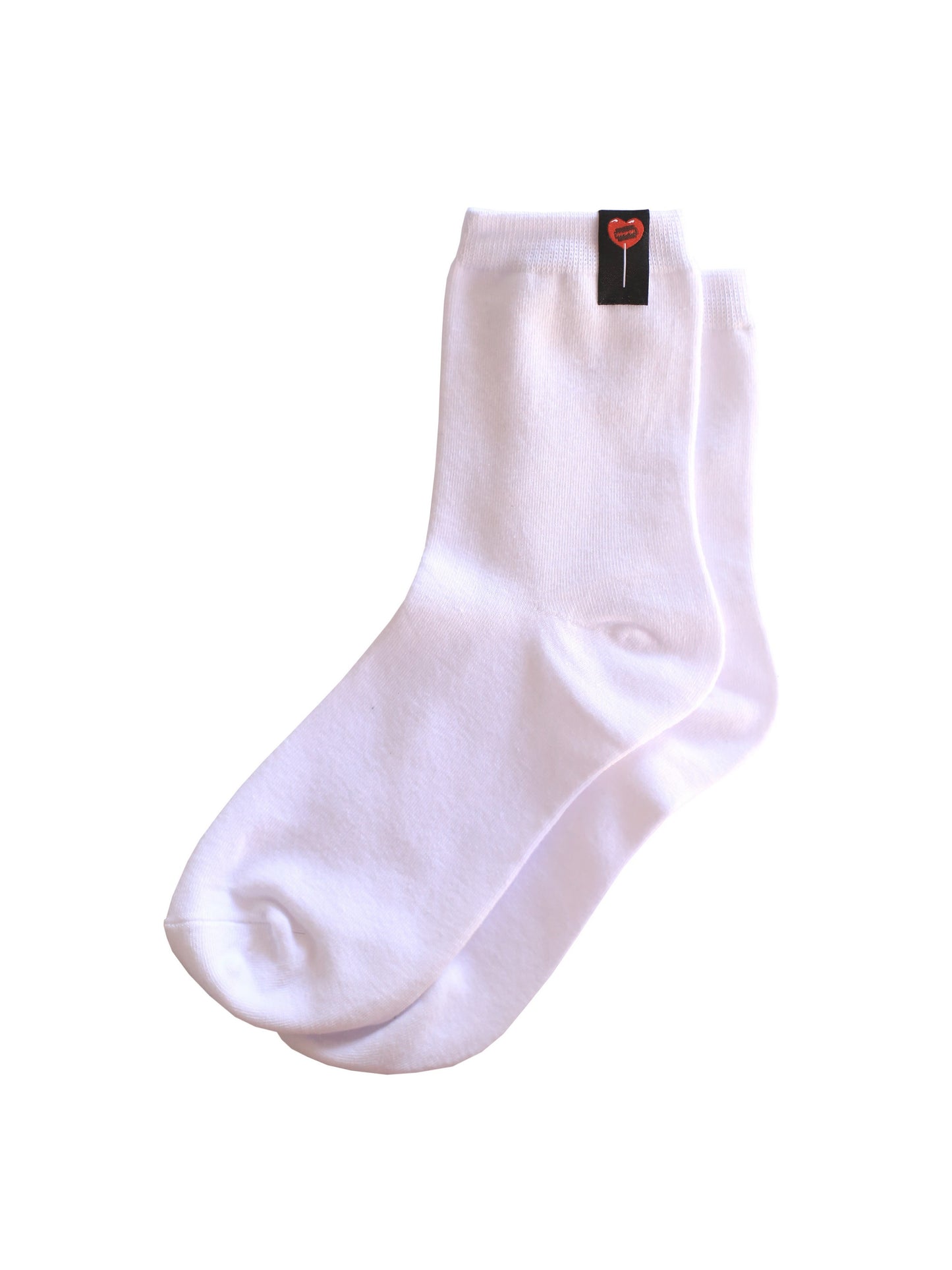 Chaussettes blanches logo coeur