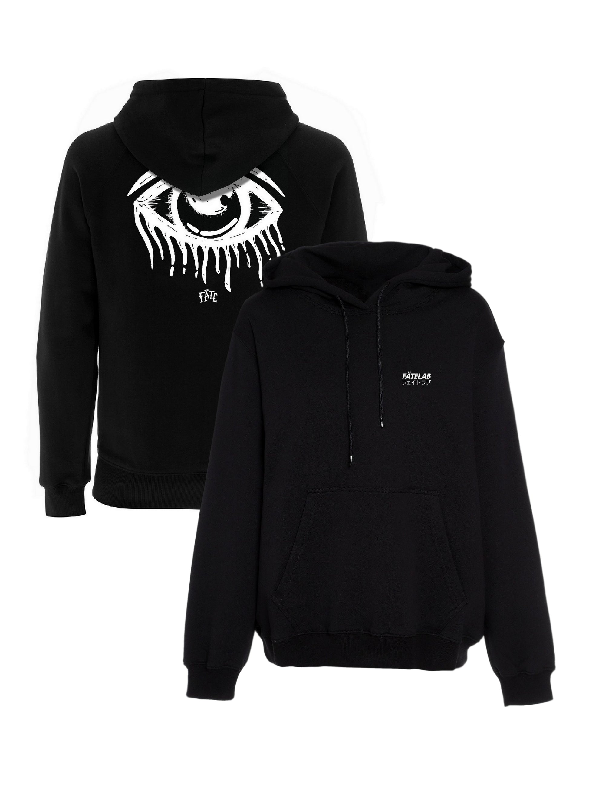 Hoodie oeil japonais noir