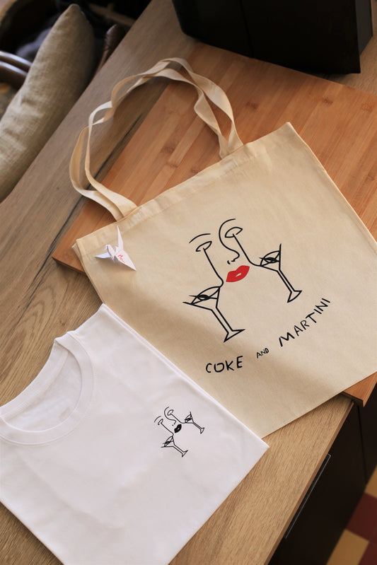 Pack tee shirt et tote bag Martini par Celia.dray