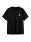 Copy of Tee shirt logo rose minimaliste noir